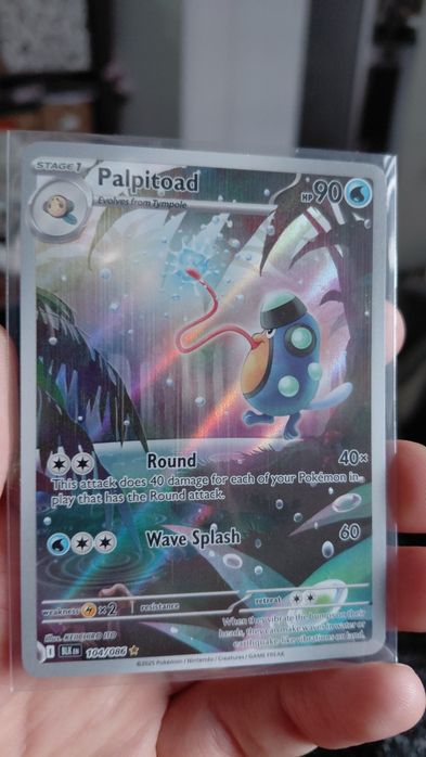 Pokemon Palpitoad 104/086 Sv: Black Bolt Holo