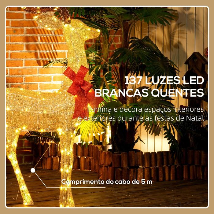 Rene para Decoração com luzes