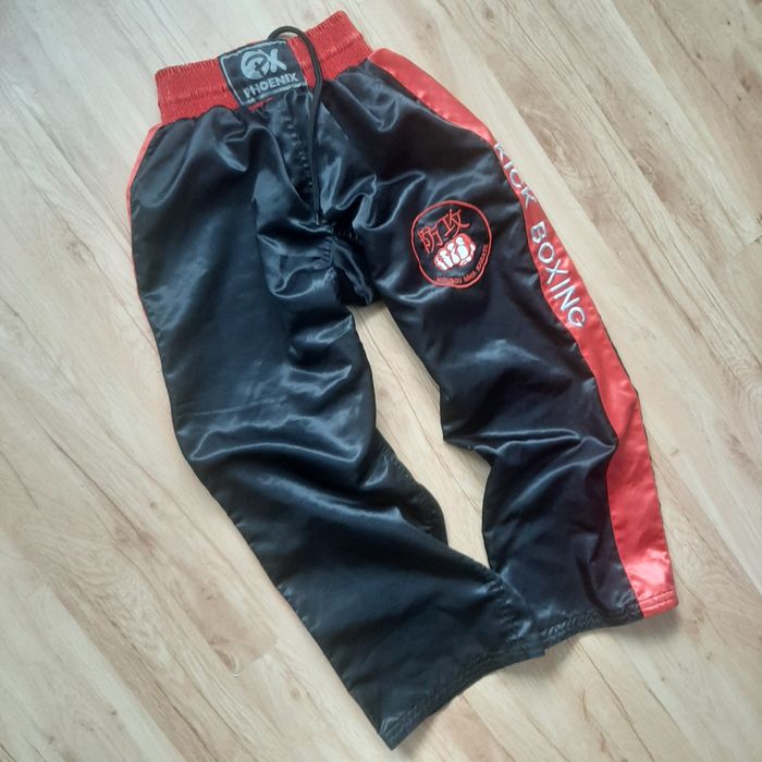 Spodnie kikboxing roz 146 judo karate