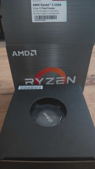 Nowe oryginalne chłodzenie ryzen 5 5500