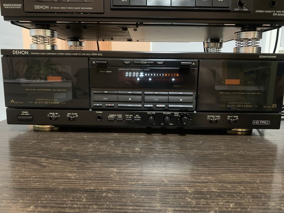 Топова касетна дека Denon DRW-850 Amorphous Head Стан Нової / ТО