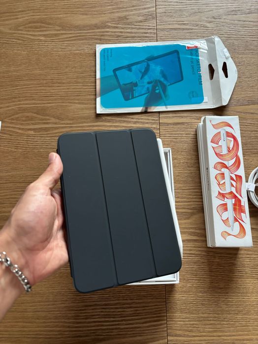 Pad mini A17 Pro 128GB Space Gray + Apple Pencil Pro + Capa Apple | Fatura