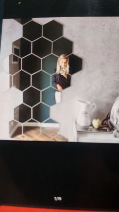 Наклейки зеркальные на стену декоративные акриловые 10х8 см 24 шт набо