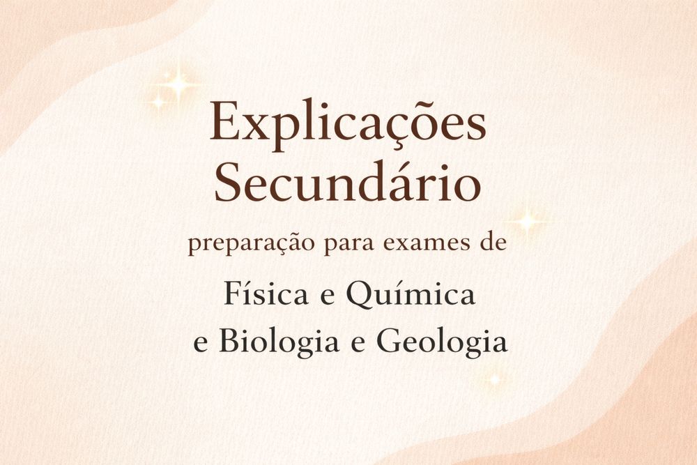 Explicações Secundário. Preparação para exames.