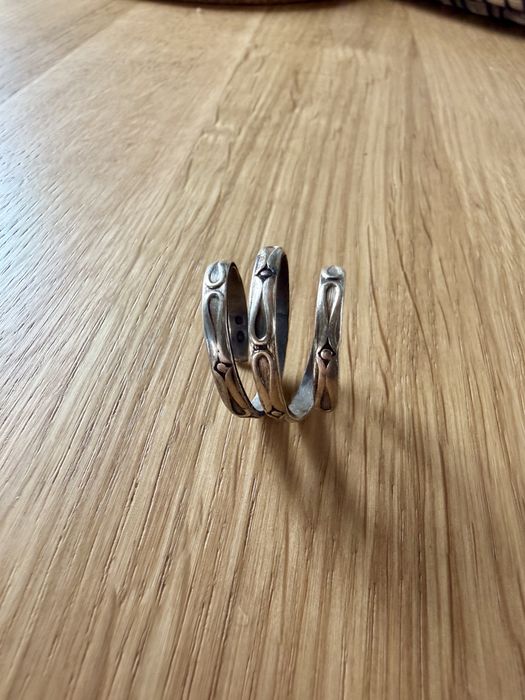 Pierścionek regulowany „wrap ring” srebro 925