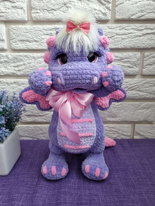 В'язаний дракон. Подарунок. Ручна робота