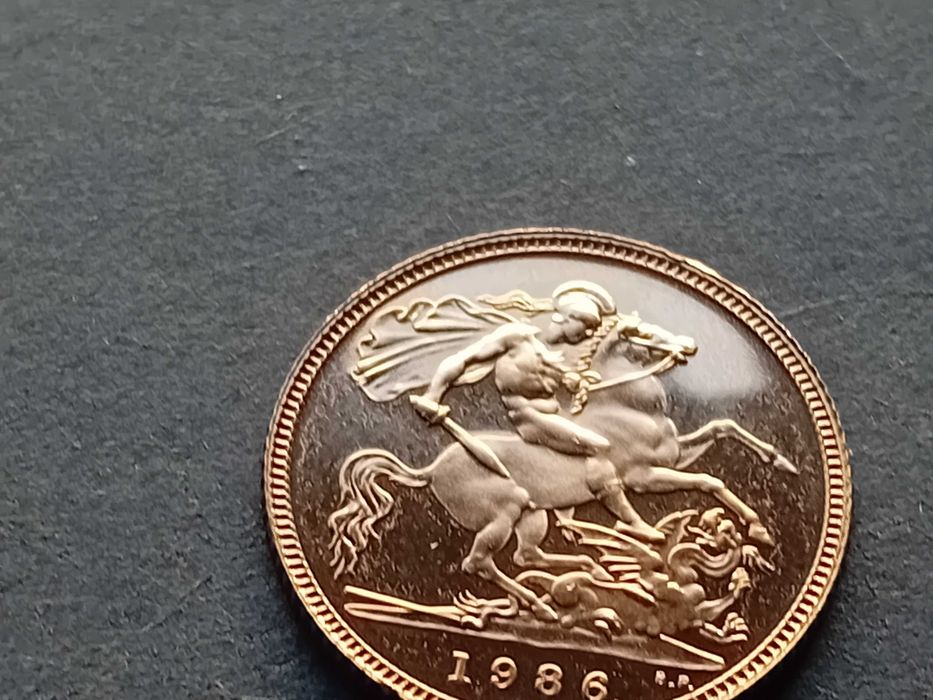 moeda Gold Half Sovereign(meia libra) ouro 1995 nova