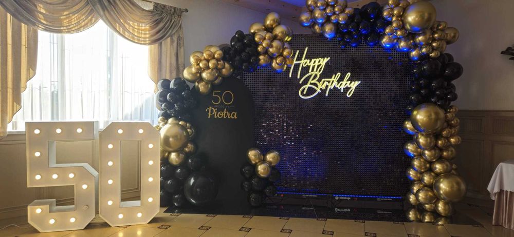 Ścianka balonowa komunie chrzest urodziny