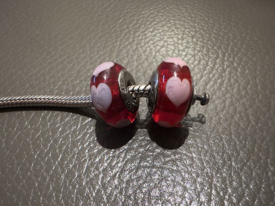 Pandora oryginalne murano serca