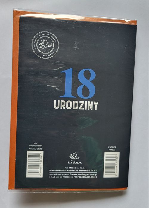 Kartka urodzinowa 18-stka
