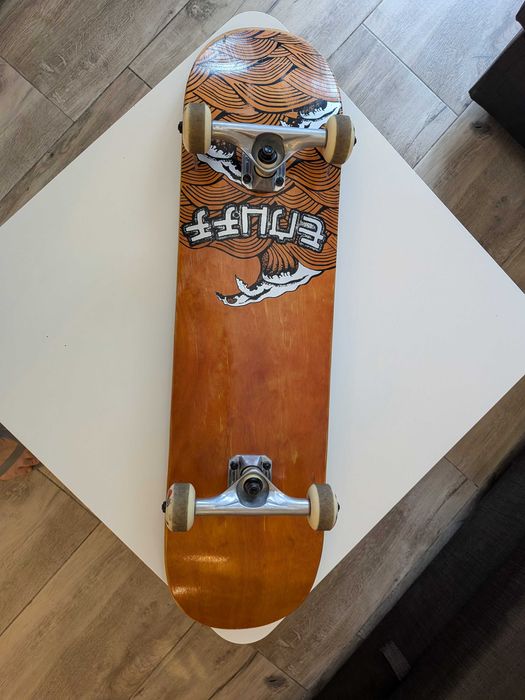 Enuff Big Wave Skateboard | 8" Brown Silver