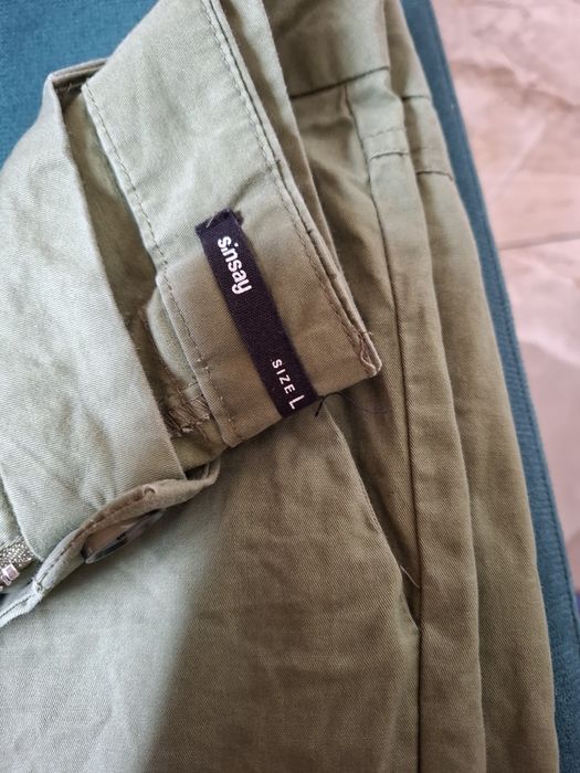 Spodnie, bomberki sinsay, khaki