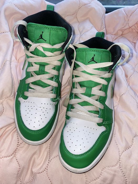 Nike Air Jordan 1 Mid Green White, 34 розмір