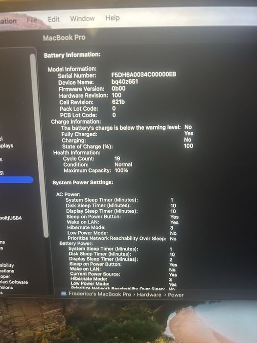 MacBook Pro M3 Pro 18Gb Ram 100% bateria 14'