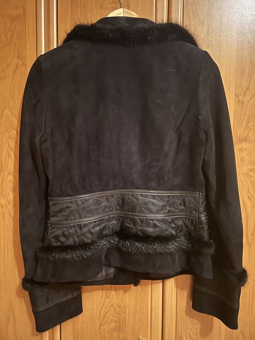 Піджак куртка замша норка оздоблення розмір М