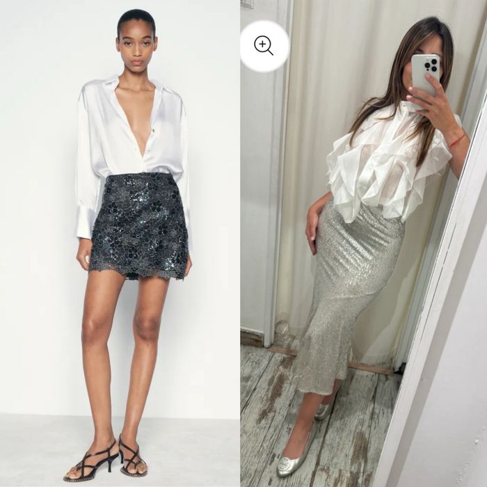 Zara H&M спідниця в паєтки