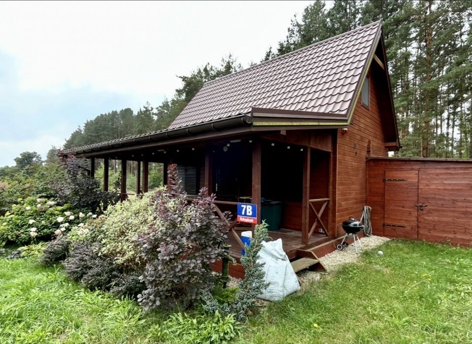 Dom drewniany 75 m² | 12 arów działki | 100 km od Warszawy | Dzbadzek