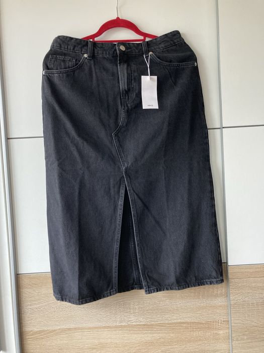 Spodnica Mango M black denim