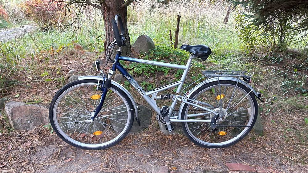 Rower Miejski Męski Trekking Star 3x8 Deore 2x Amortyzator Led 28