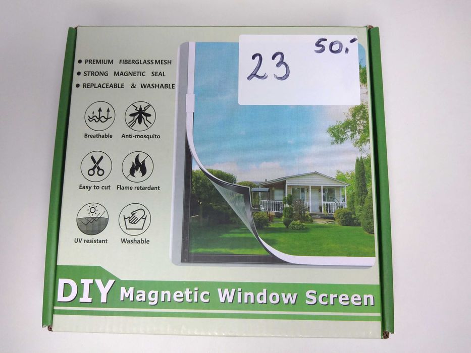 DIY Magnetyczna Moskitiera na Okno 120x130-NOWA !!