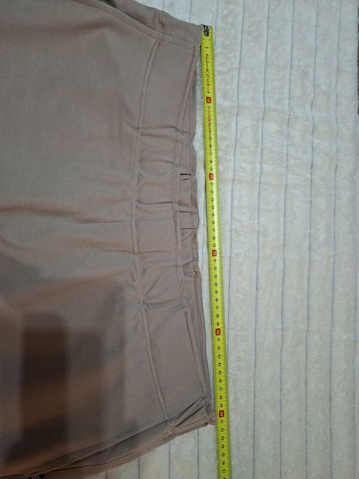 Proste beżowe nowe casulowe spodnie 3xl