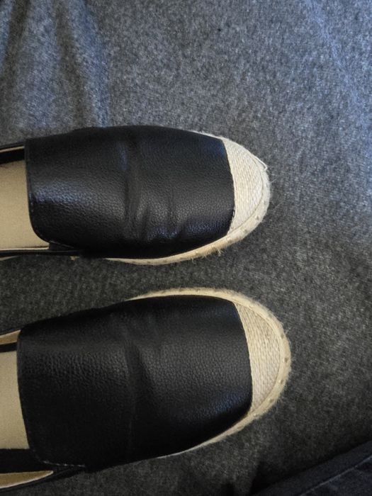 Espadryle ze skóry ekologicznej