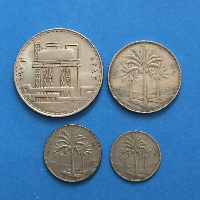 IRAQUE Lote de 4 moedas