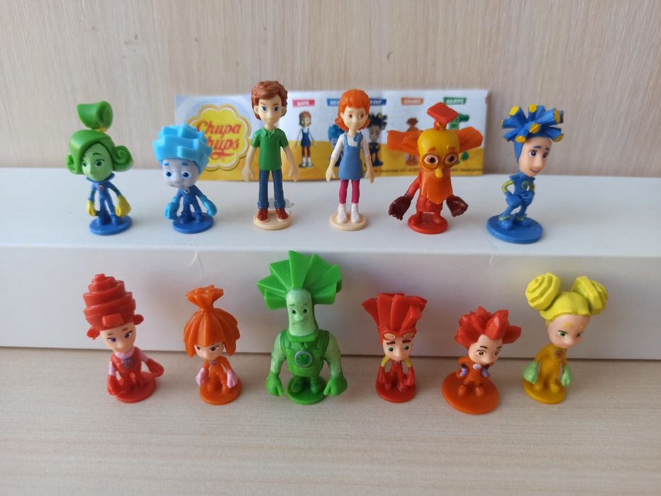 Фіксики, мімімішки, барбоскіни, колекції фігурок