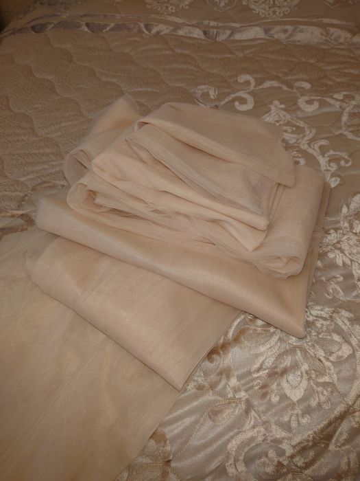 Отрезы ткани фатин сетка