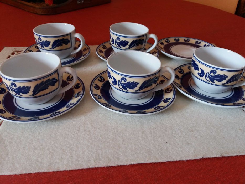 Conjuntos de louça café chá refeições 11 peças vista alegre