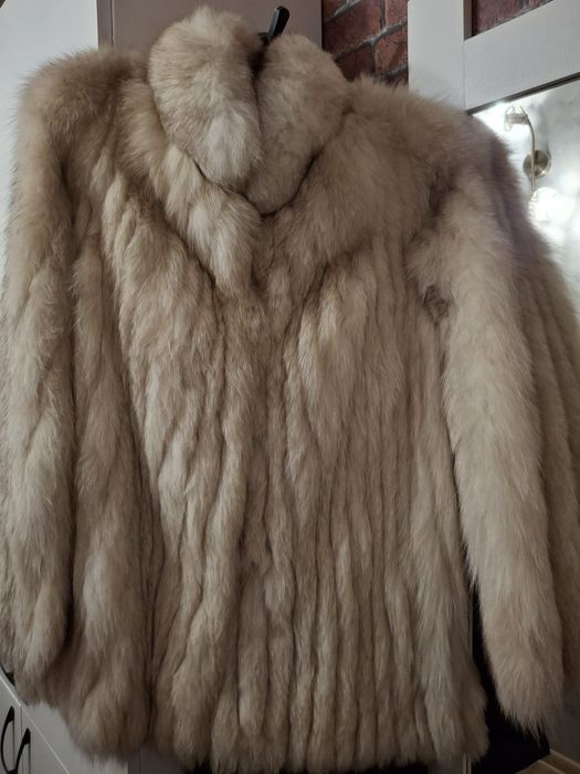 Futro futerko z lisa prawdziwe