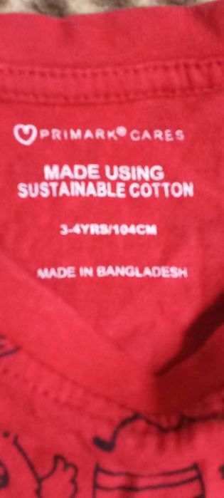 Camisola de criança Vermelha da PRIMARK