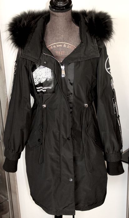 OCHNIK płaszcz kurtka parka 36 s xs m czarna whisper wellensteyn