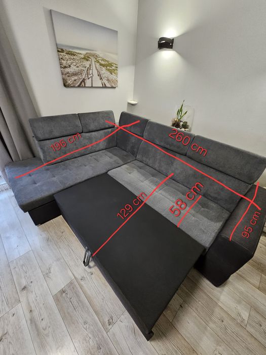 Narożnik z funkcją spania