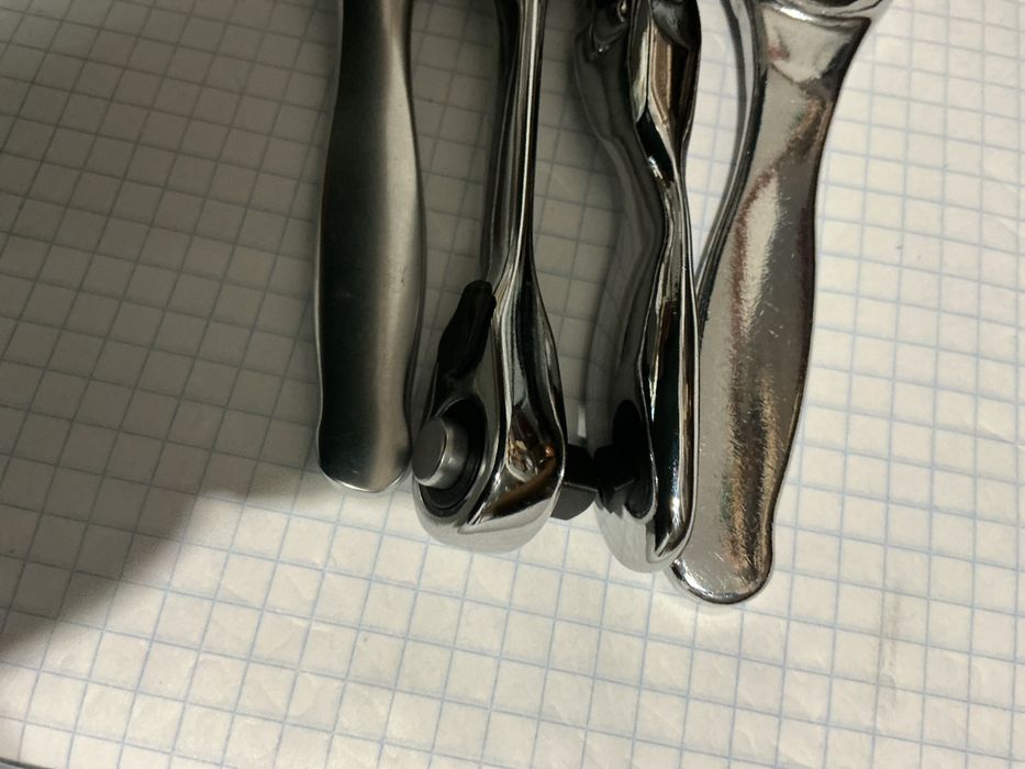 Набор 4шт мікро трещоток 1/4 міні трещотка міцна зручна cr-va нержавій