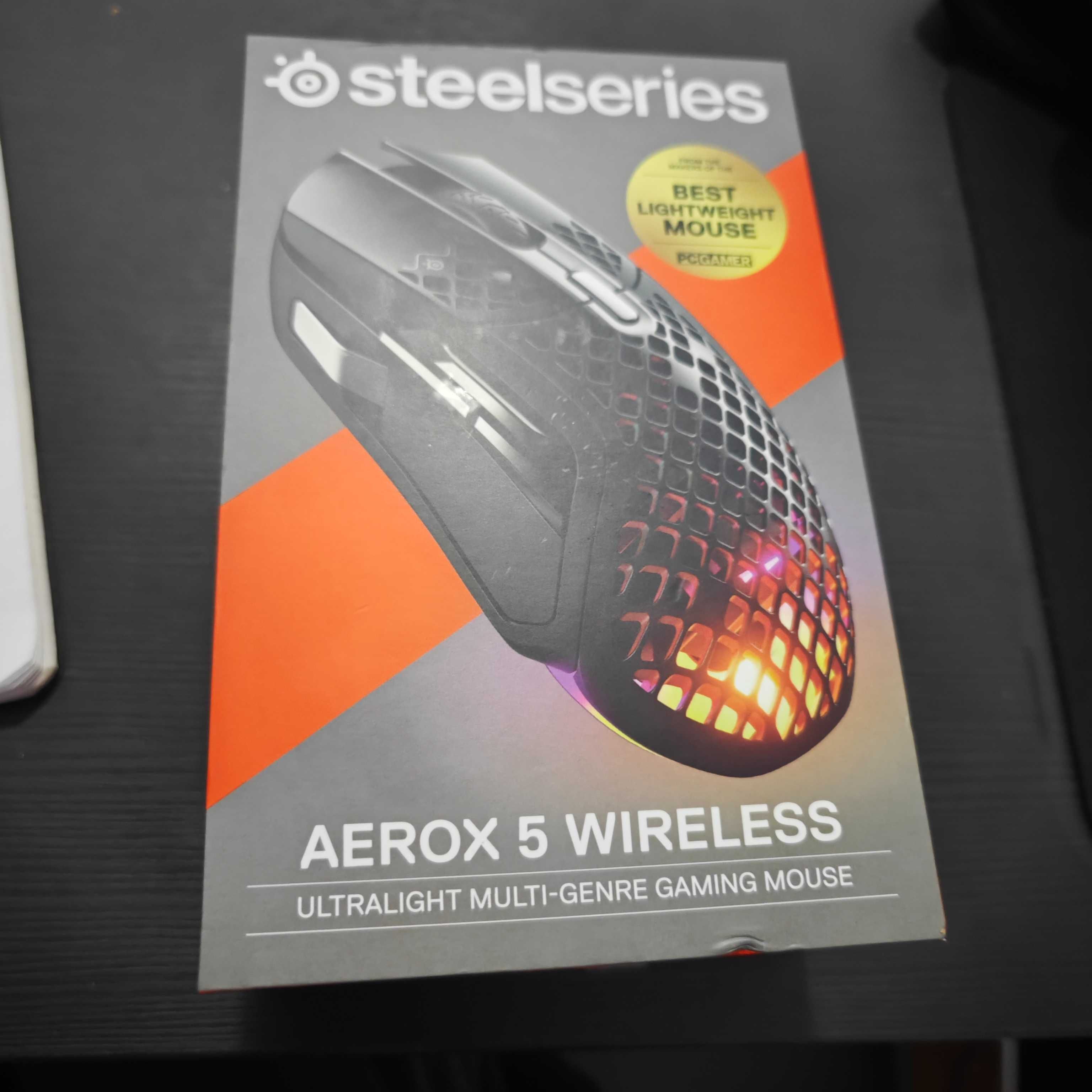 Rato Gaming sem fios STEELSERIES Aerox 3 (18000 dpi - Wireless - Preto)