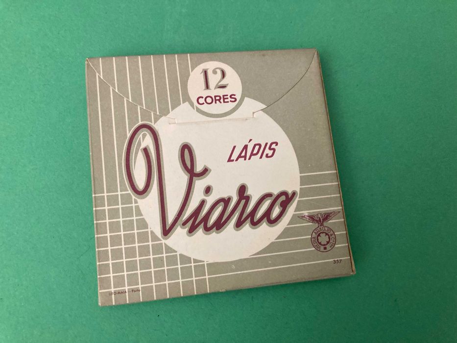 Raras Caixas de 12 Lápis de Cor da marca Viarco Anos 50 Originais