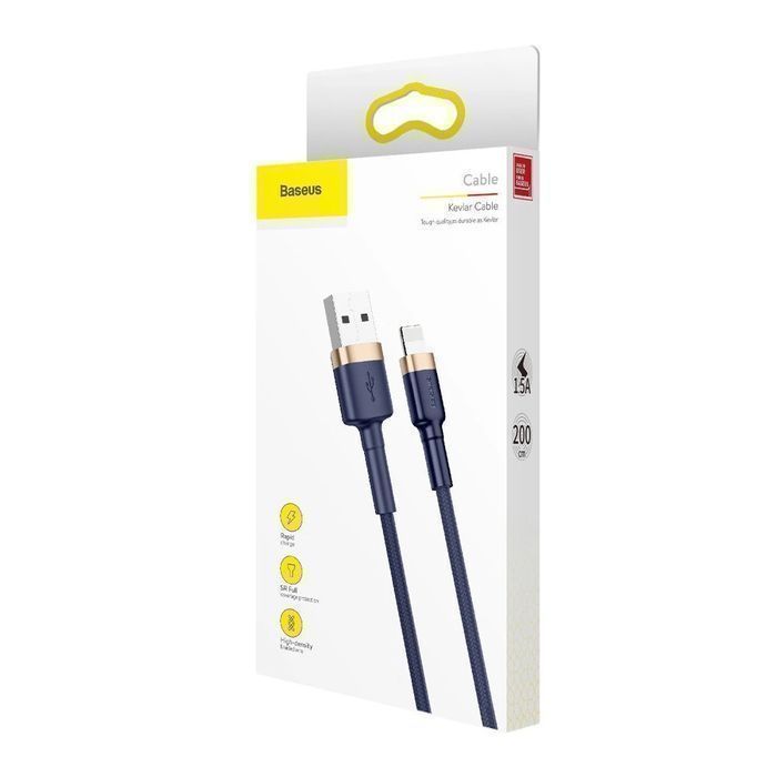 Baseus Cafule wytrzymały kabel przewód USB / Lightning Q C3.0 1.5A 2m
