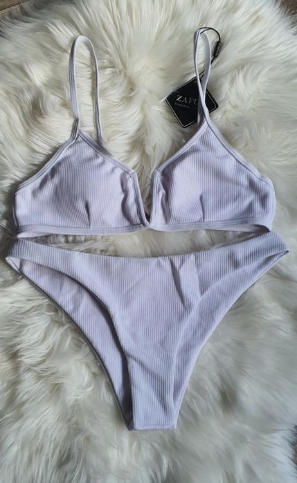 NOWY komplet bikini Zaful – biały – rozmiar M (EU 38)