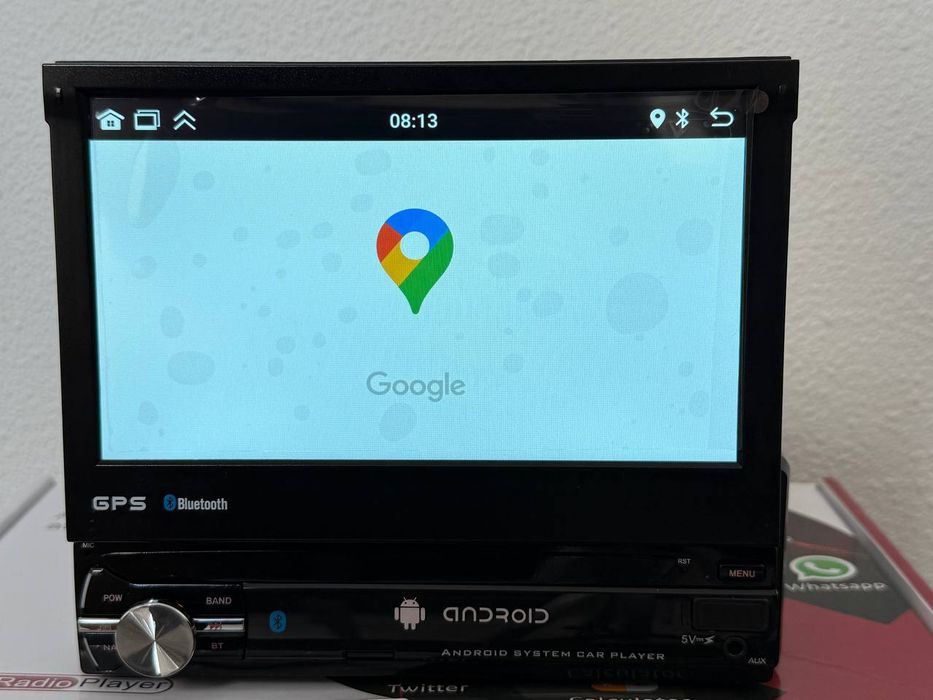 Автомагнитола 1Din 2/32gb с Carplay и Android Auto с выдвижным экраном