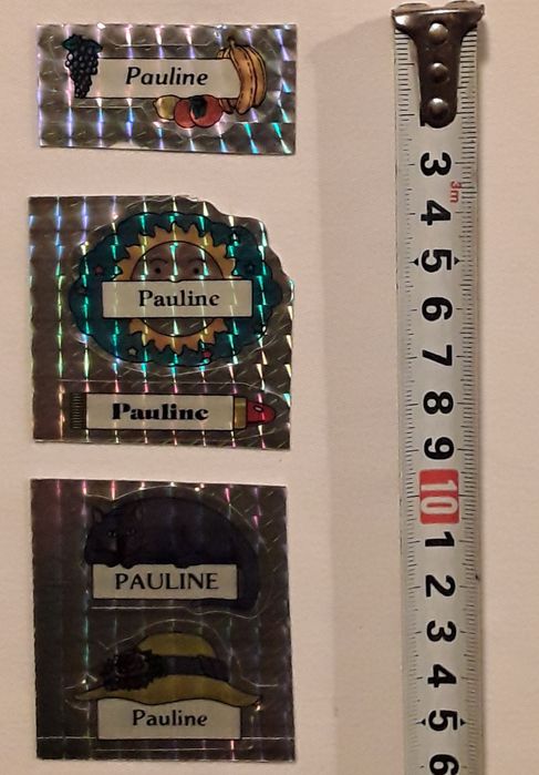 Conjunto de 5 stickers/autocolantes "Pauline"