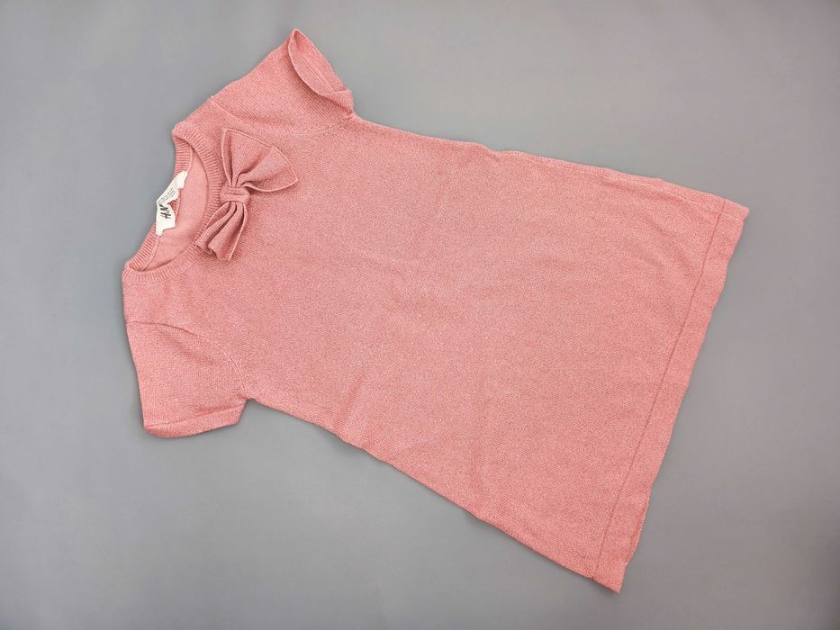 Sukienka h&m 98/104 sweterek sweter brokat kokardą