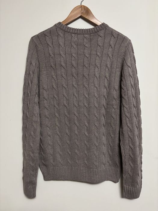 Kawowy sweter męski Polo Ralph Lauren 100% bawełna rozmiar S