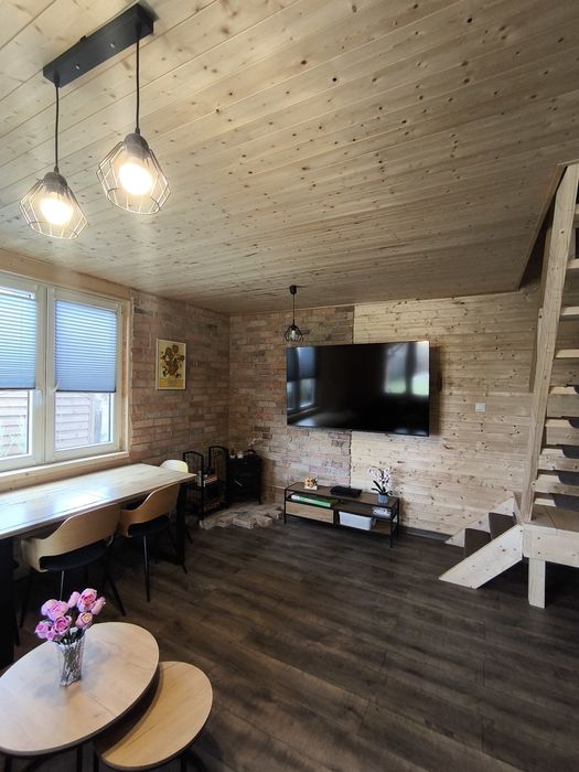 Domek nad jeziorem z SAUNĄ | 6 os | cisza, taras, 300 metrów od plaży