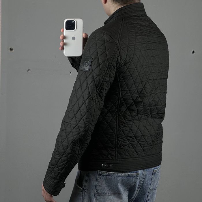 Куртка Belstaff Bramley белстафф бомбер микропуховик мото ветровка стеганая стеганка пиджак винтаж