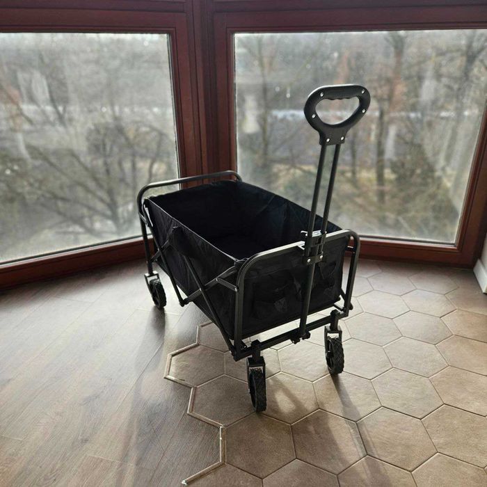 Mocny Wózek Na Kółkach Wędkarski Plażowy Transportowy 100L Na Zakupy