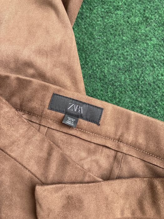 Brązowe spodnie z dzwonami Zara – NOWE (rozmiar S)