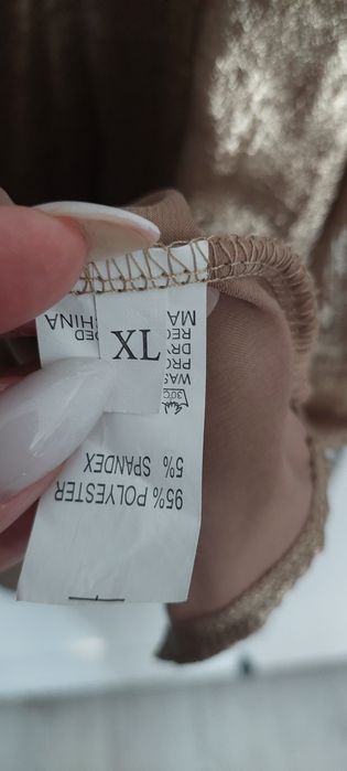 Złota bluzka lub tunika r. Xl