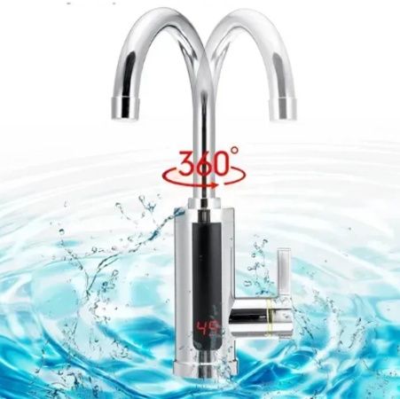 Проточный водонагреватель с дисплеем хромированный Хром 23/12