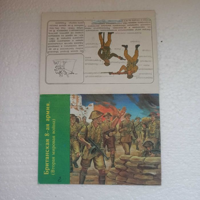 Набор солдатиков британской 8-й армии, Масштаб 1/72